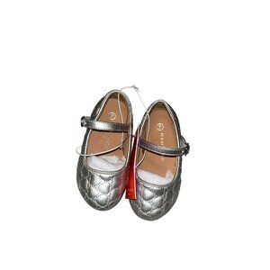 Rampage Girls Sliver Casual Dress Holiday School Ballet Flats Shoes Size 7